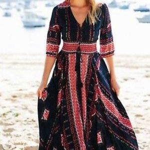 JAASE WOMEN'S INDIANA MAXI DRESS NIGHTDREAM PRINT